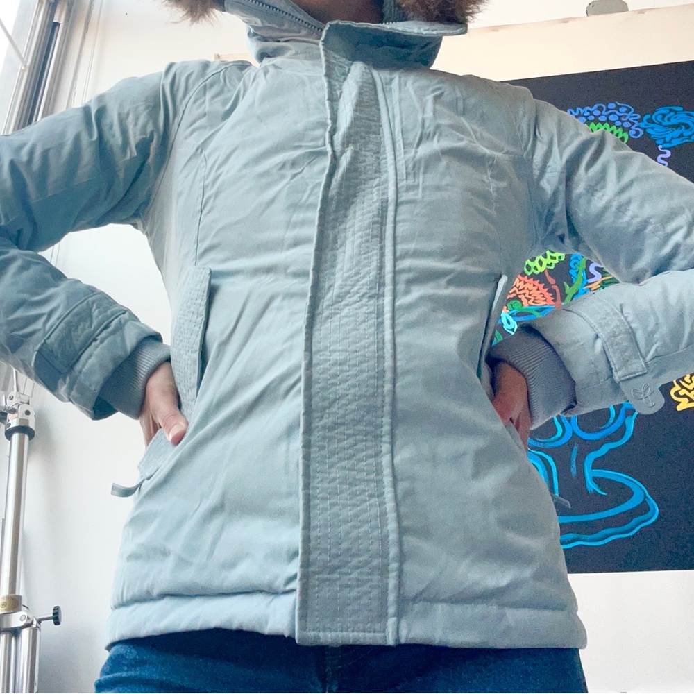 Women's Light Blue Winter Puffer